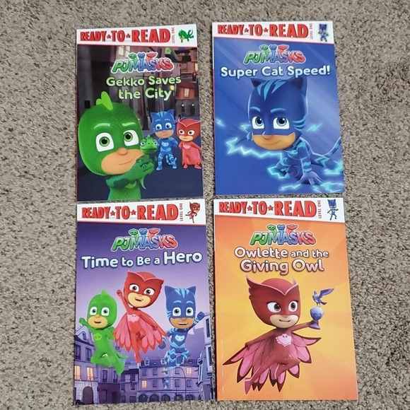 PJ Masks Catboy, Gekko & Owlette Ready To Read Level 1 Books Set of 4 - Picture 1 of 6